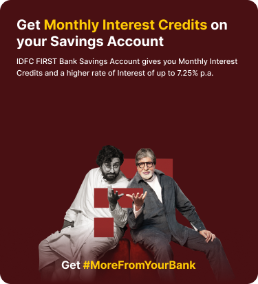 Monthly interest credits on savings accounts